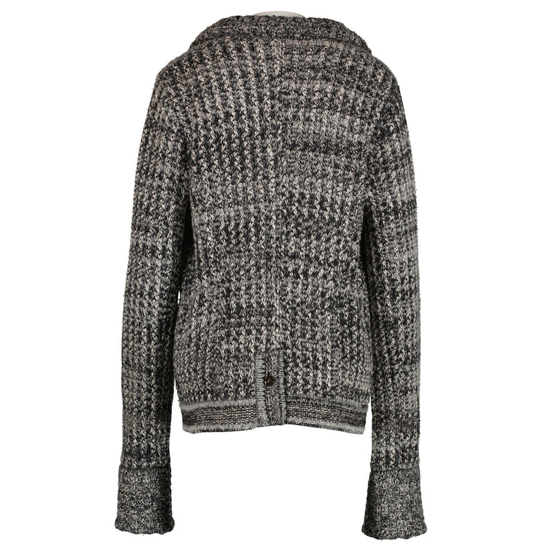 Chanel 2011 Grey Cashmere Bijoux Chain Cardigan - Size 40