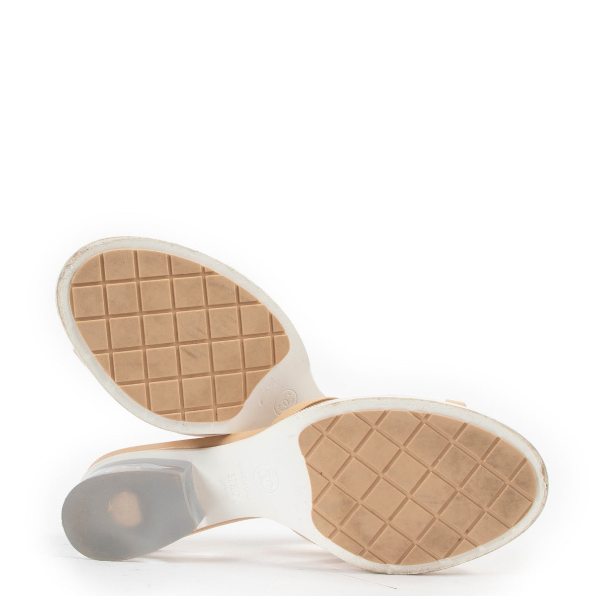 Chanel Camel Sandals - Size 37,5