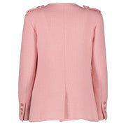 Chanel Pastel Pink Tweed Blazer - size 36
