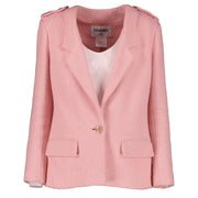Chanel Pastel Pink Tweed Blazer - size 36