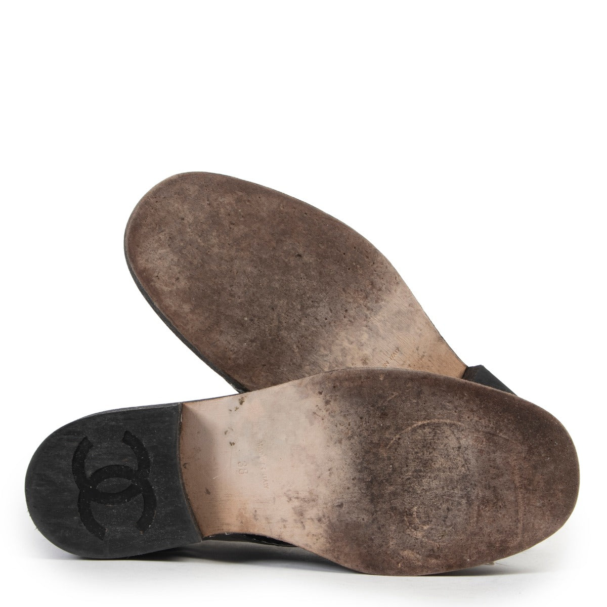 Chanel Cruise Dandy Derby Flats - Size 38 at Labellov