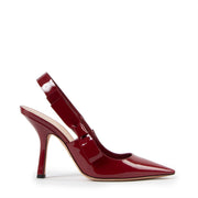 Christian Dior Red Patent Leather Slingback Pumps
