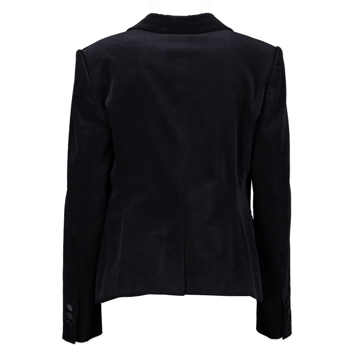 Original Gucci Black Velvet Blazer Jacket in Size 38 BE and 44 IT in very good condition now for sale on Labellov Luxury Vintage site
