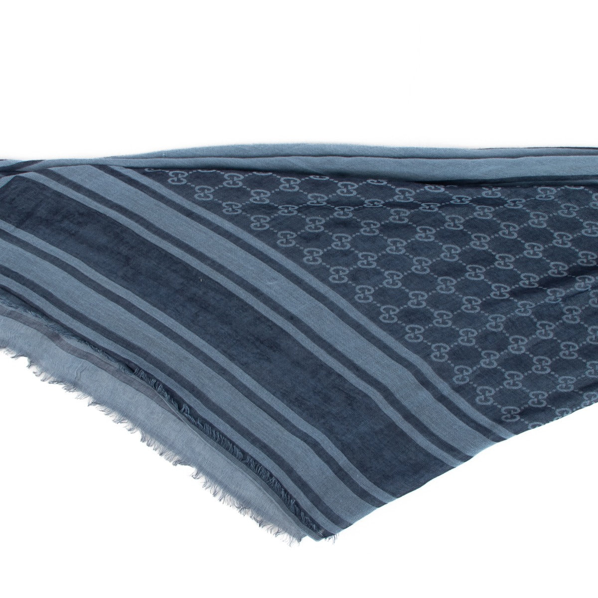 Gucci Blue GG Scarf