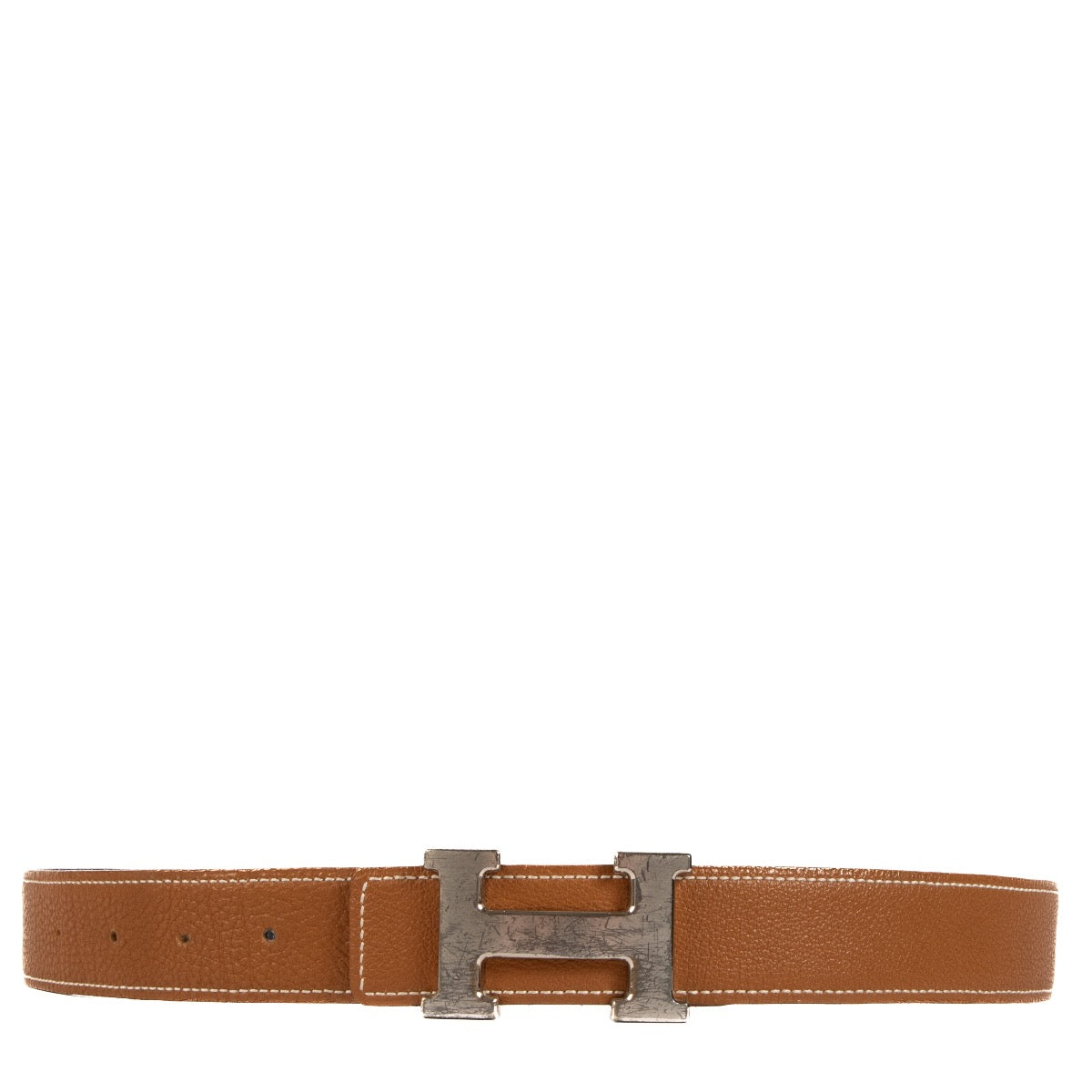 Shop 100% authentic second-hand Hermes Brown/Blue Reversible H Belt - Size 85 on Labellov.com