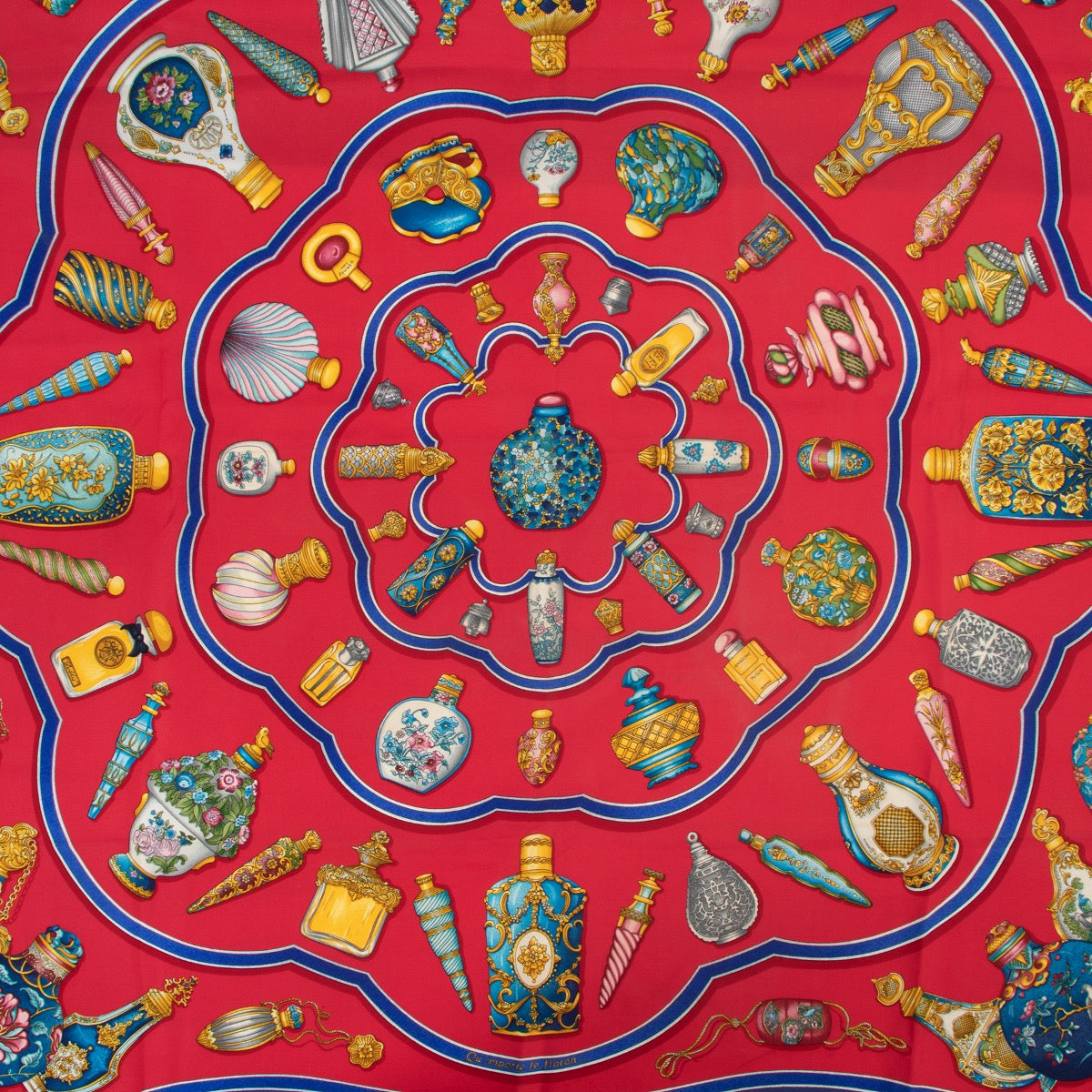 shop safe online eHermès Qu'importe Le Flacon Carré Silk Scarf