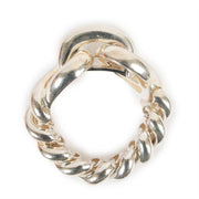 Second hand vintage Hermès Torsade Géant TGM Silver Bracelet at Labellov