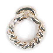 Second hand vintage Hermès Torsade Géant TGM Silver Bracelet at Labellov