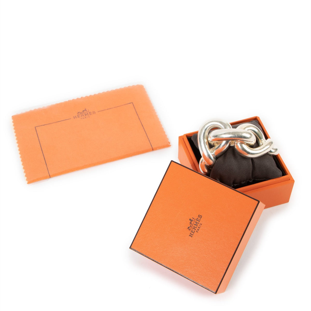 Bracelet Hermès Torsade Géant TGM Argent