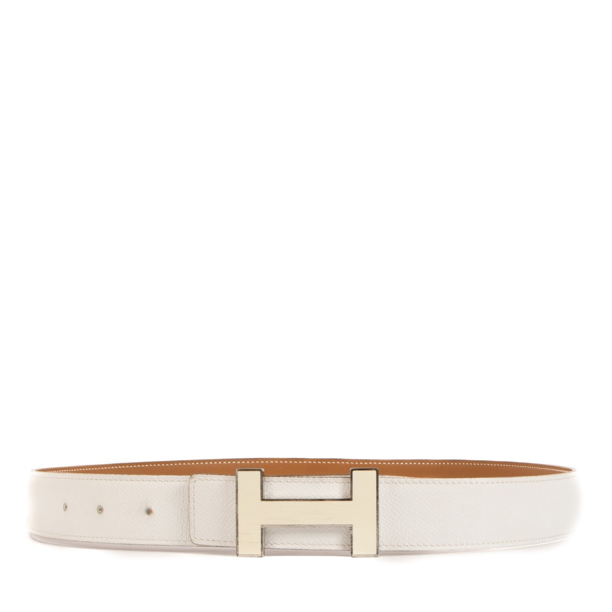 Shop 100% authentic second-hand Hermès White H Belt on Labellov.com