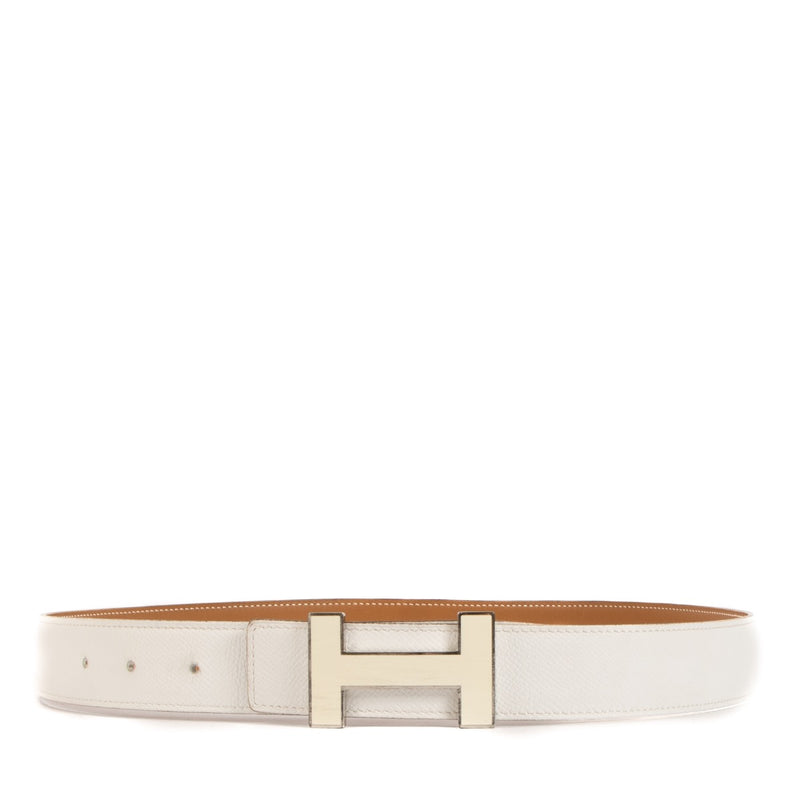 Shop 100% authentic second-hand Hermès White H Belt on Labellov.com