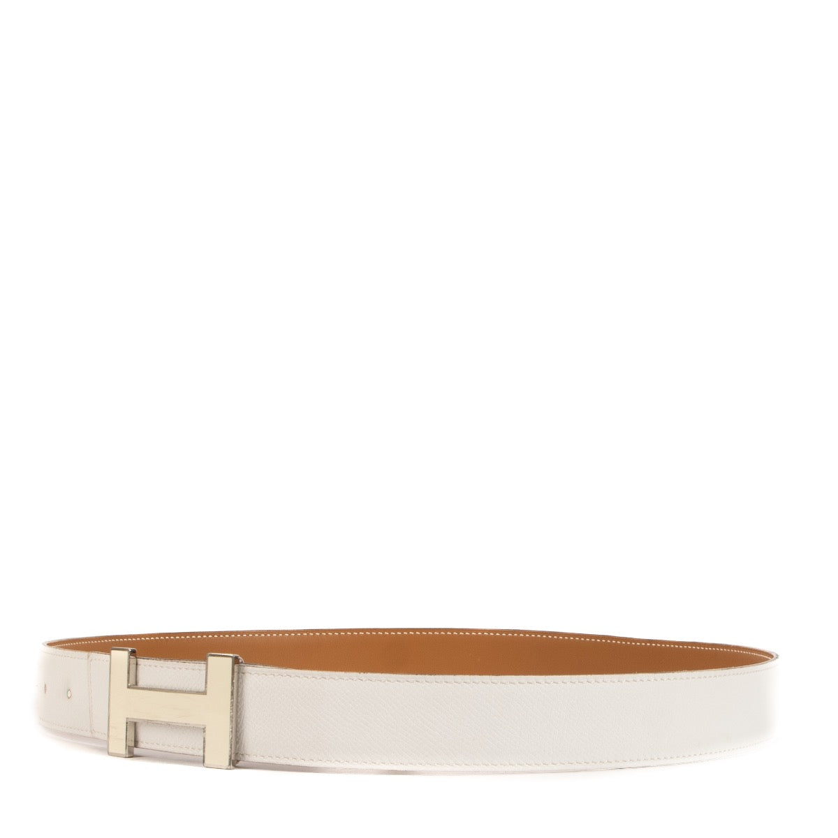 Shop 100% authentic second-hand Hermès White H Belt on Labellov.com