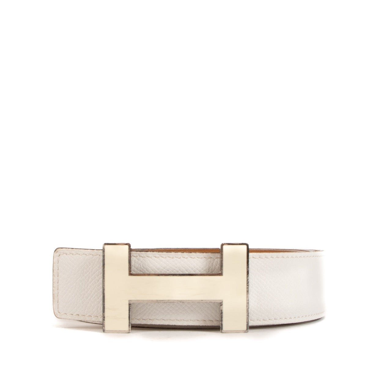 Shop 100% authentic second-hand Hermès White H Belt on Labellov.com
