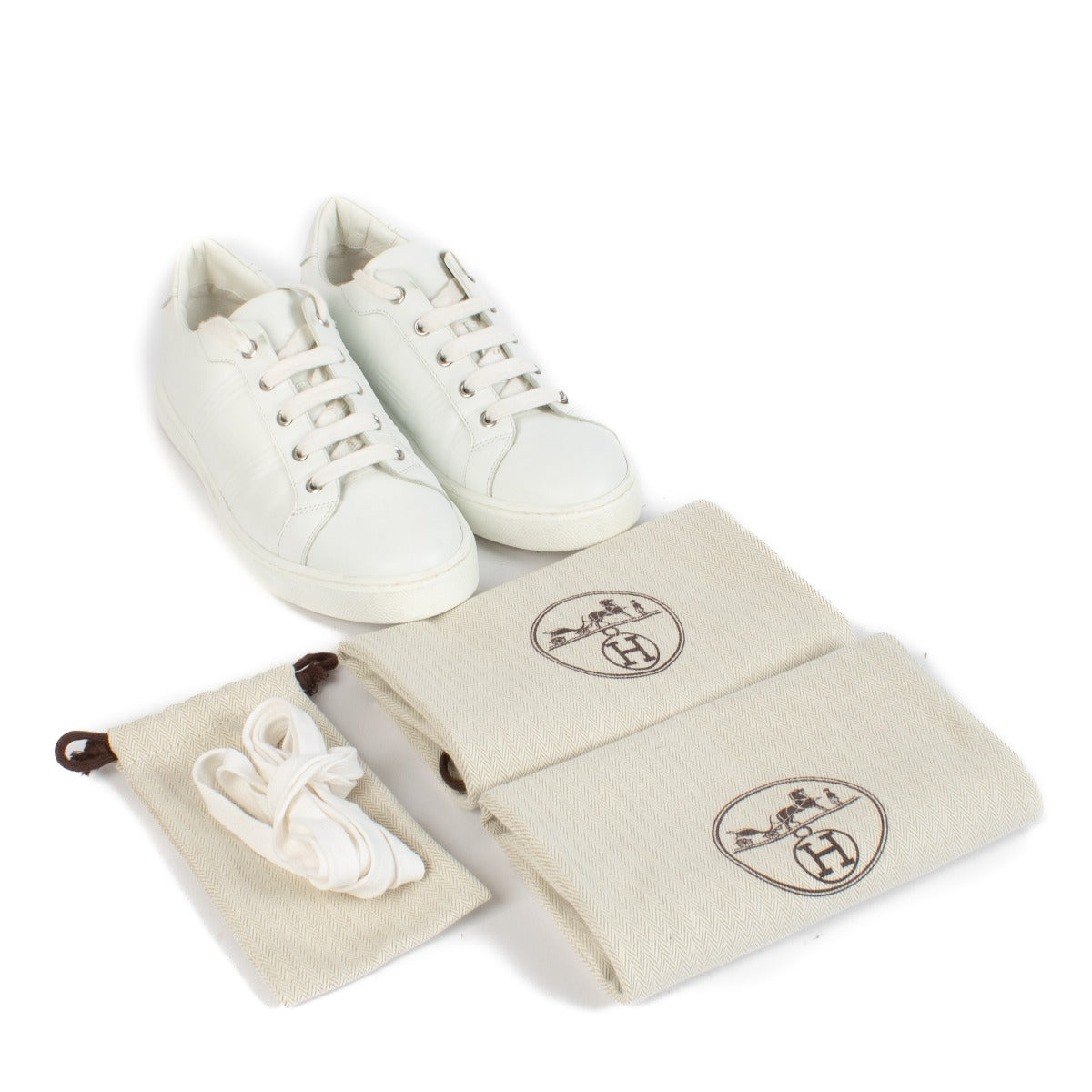 Shop 100% authentic Hermès White Sneakers - Size 38 at Labellov.com.