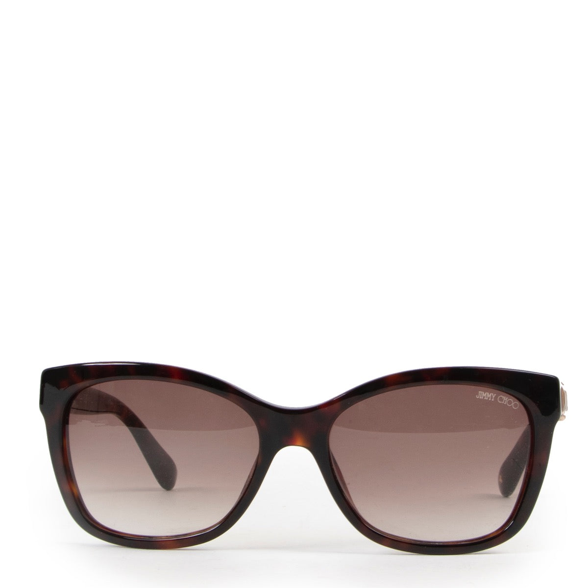 Lunettes de soleil Jimmy Choo écaille de tortue et cristaux