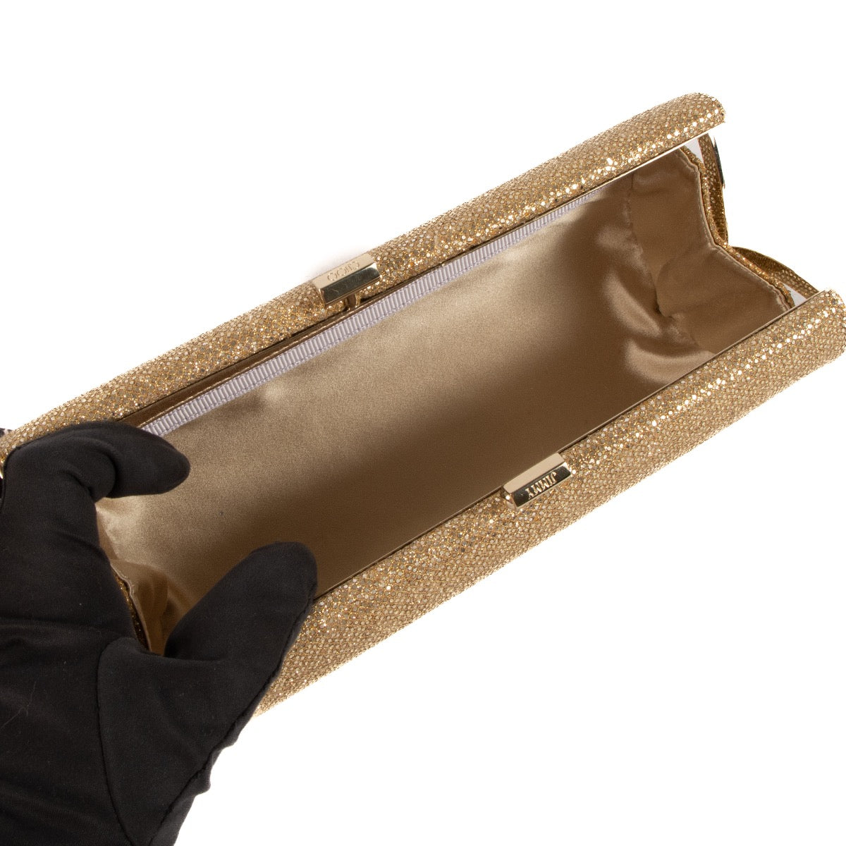 Shop 100% authentic second-hand Jimmy Choo Gold Clutch on Labellov.com