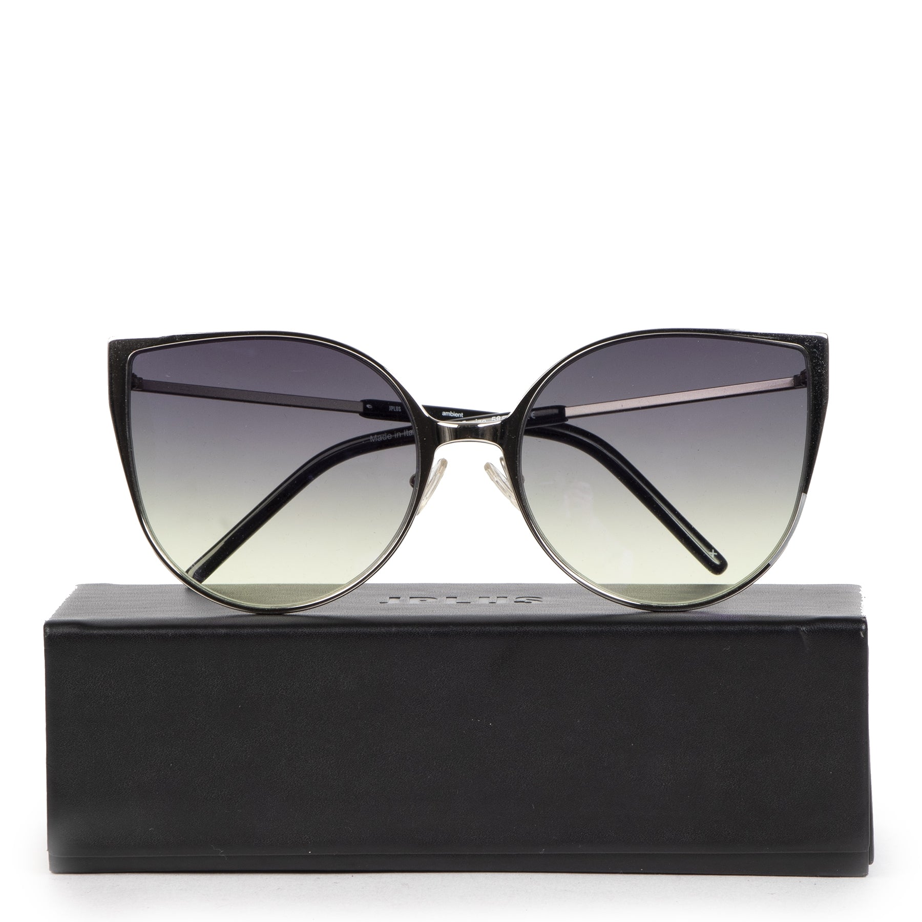 Authentic second-hand vintage Jplus Cateye Irridescent Sunglasses buy online webshop LabelLOV