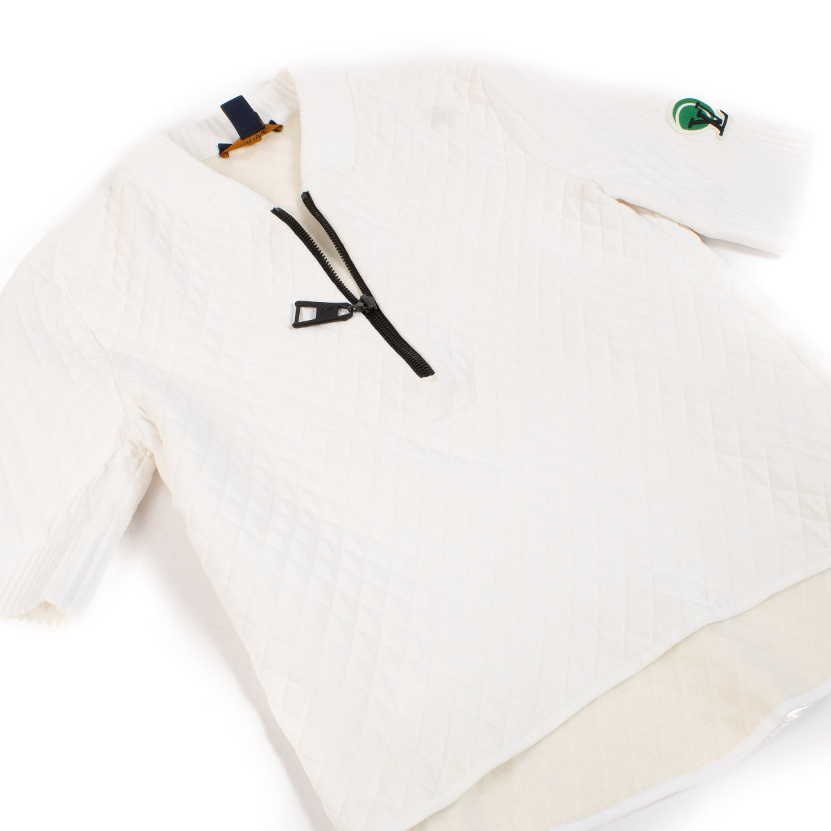 Louis Vuitton White Half Zipper Sweater - Size S