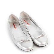 Get these Prada Silver Ballerinas - Size 37,5 at Labellov online or in store.