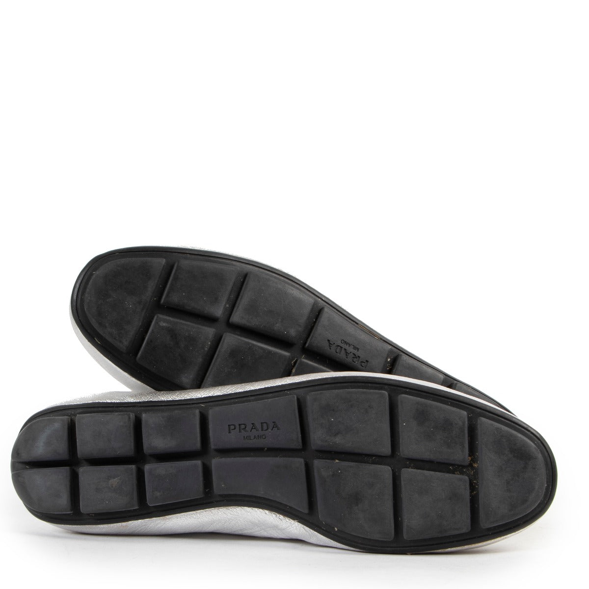 Prada Silver Ballerinas - Size 37,5