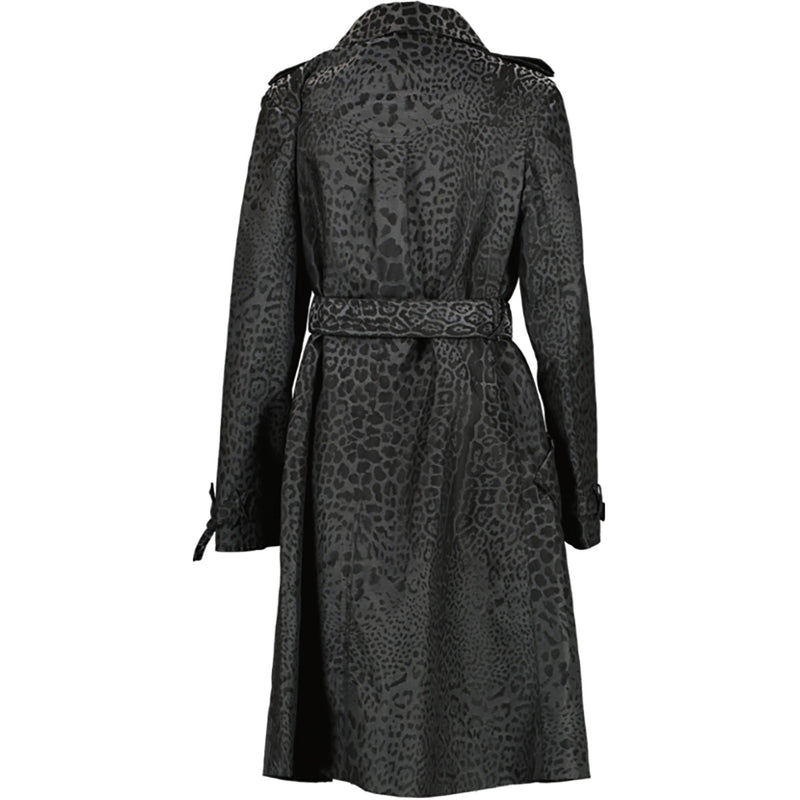 Yves Saint Laurent Leopard Print Trench Coat - Size FR38