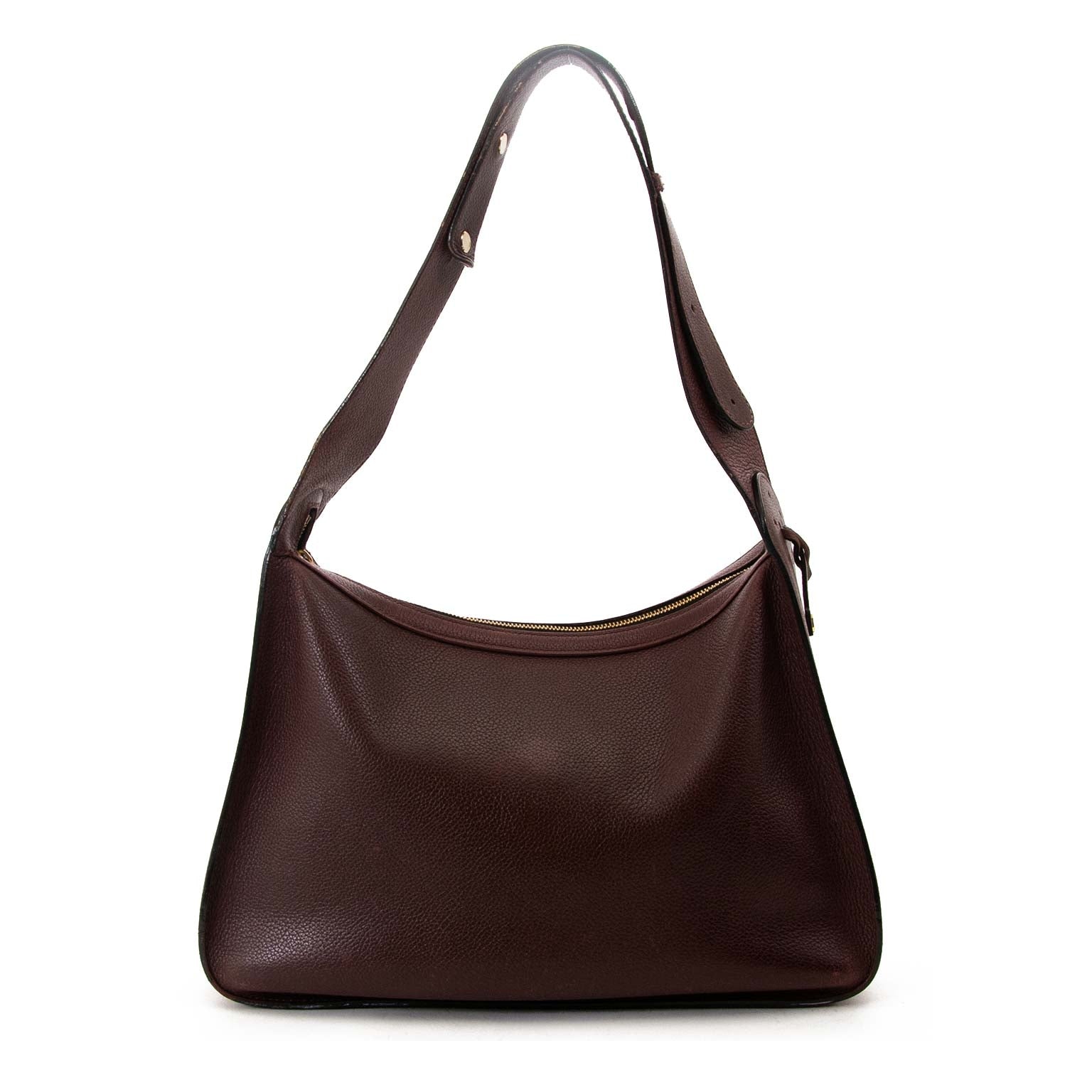Delvaux Burgundy Pensée Shoulder Bag now for sale at labellov vintage fashion webshop belgium