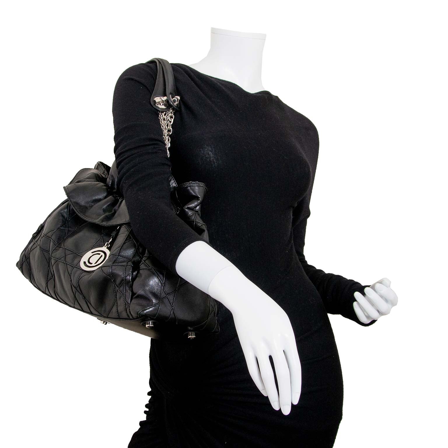 christian dior black le trente bag now for sale at labellov vintage fashion webshop belgium
