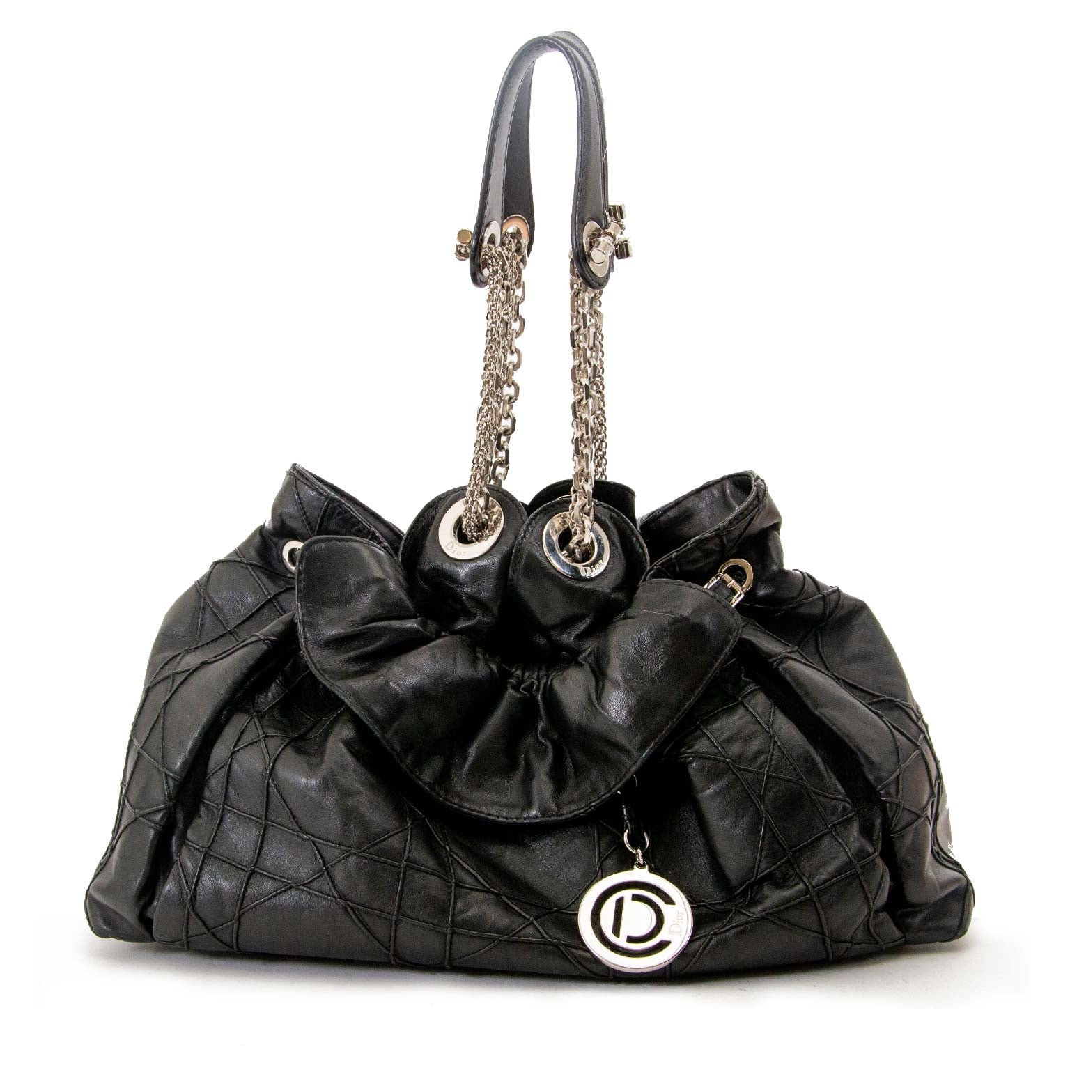 christian dior black le trente bag now for sale at labellov vintage fashion webshop belgium