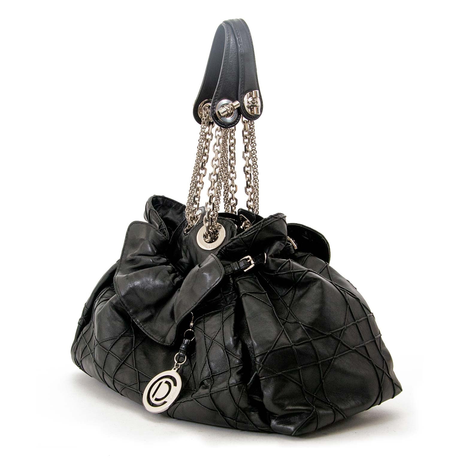 christian dior black le trente bag now for sale at labellov vintage fashion webshop belgium