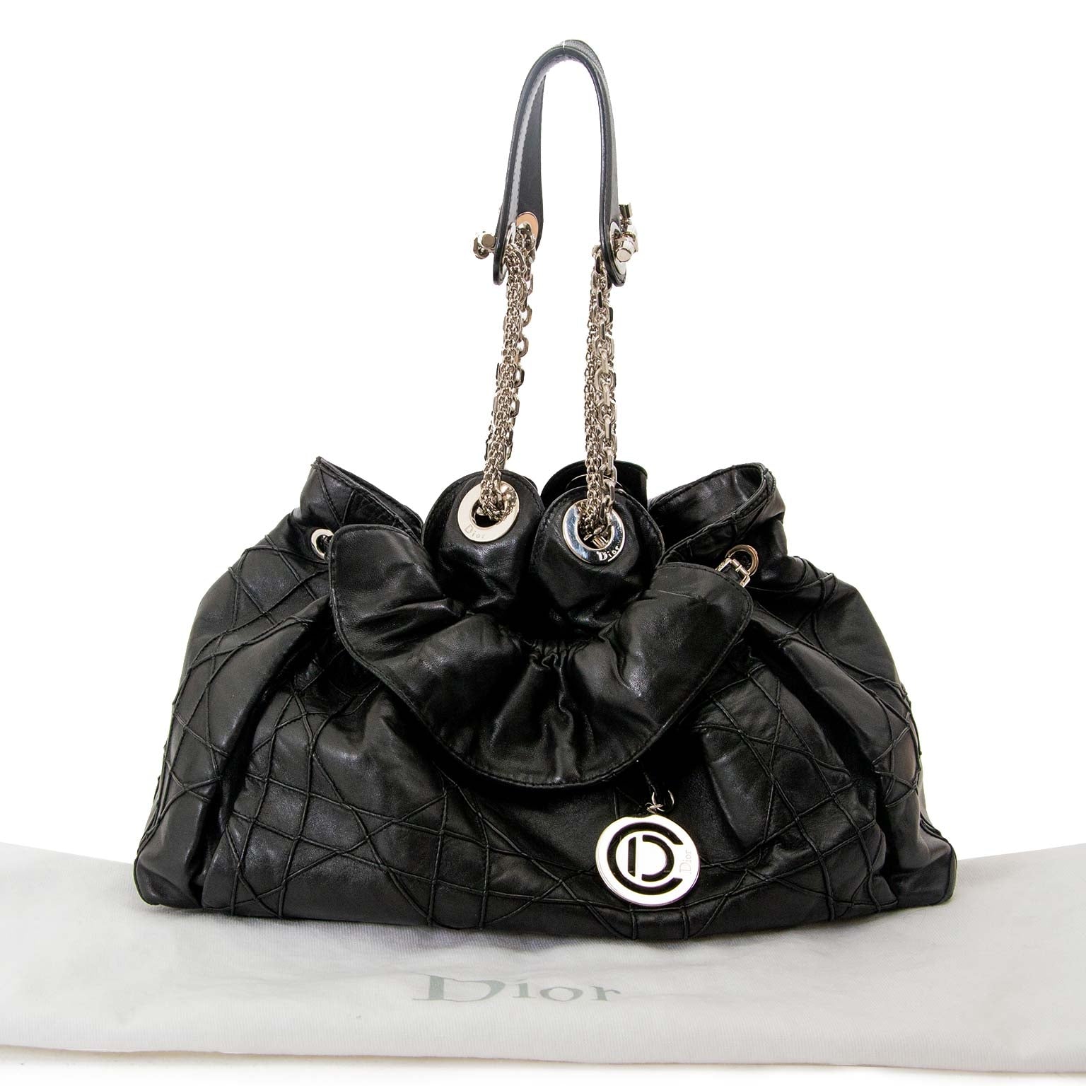 christian dior black le trente bag now for sale at labellov vintage fashion webshop belgium