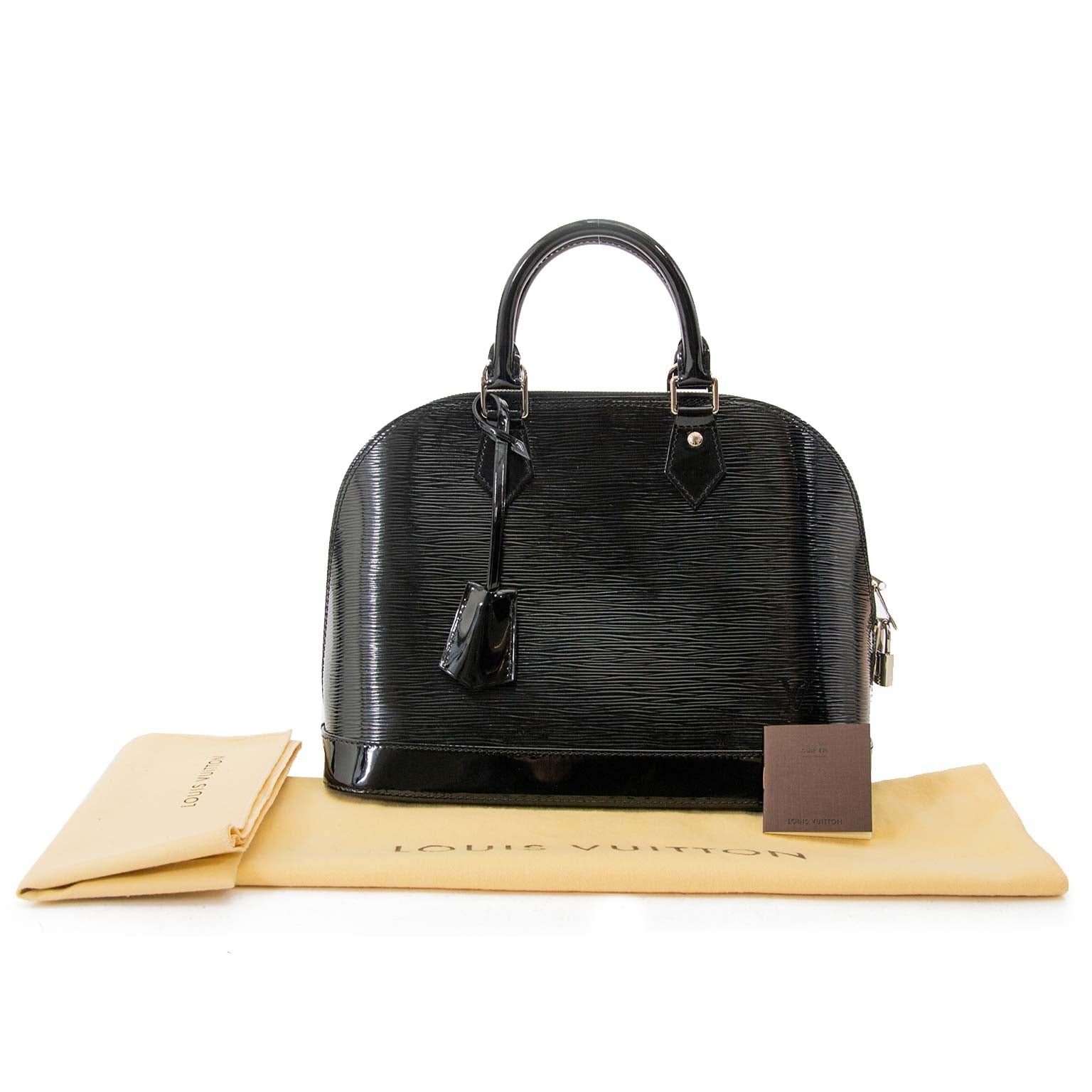 louis vuitton electric zwarte patent epi leder tas nu te koop bij labellov vintage mode webshop belgië