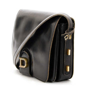 delvaux black leather bag now for sale at labellov vintage fashion webshop belgium