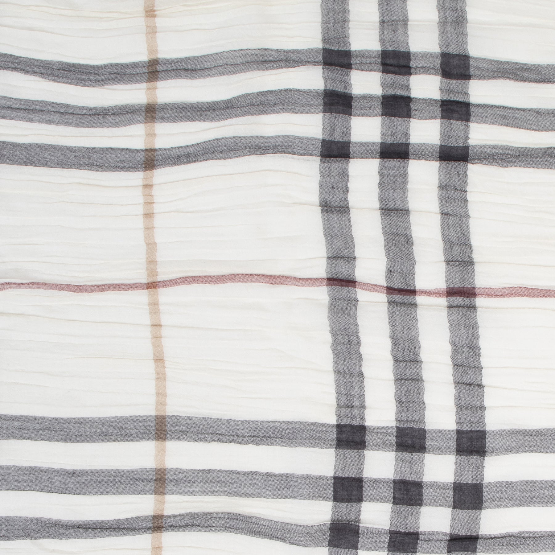 Authentic secondhand Burberry Check Wool & Silk Scarf designer scarves fashion luxury vintage webshop safe secure online shopping