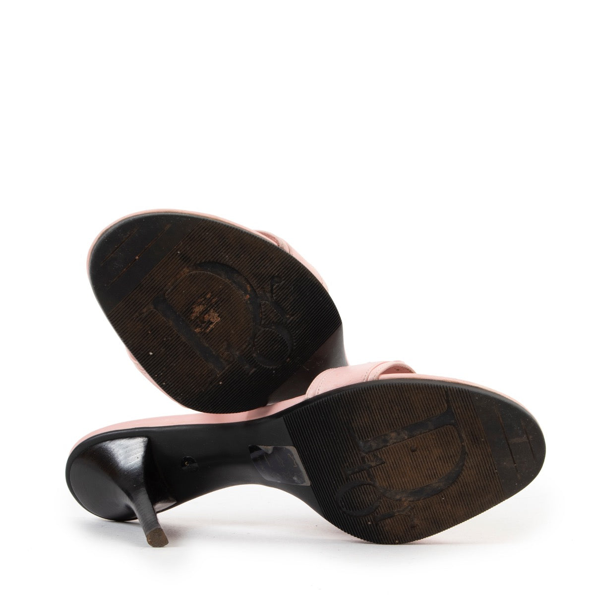 Veilig online kopen van authentieke Christian Dior roze sandalen in maat 38,5.