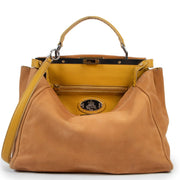 Shop safe online 100% authentic second hand Fendi Camel Large Peekaboo Shoulder Bag at the right price at Labellov in Antwerp.
