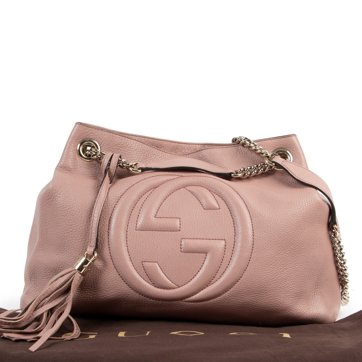 Gucci Soft Pink Soho Chain Shoulder Bag