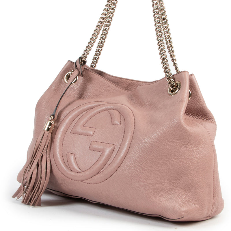 for the best price Gucci Soft Pink Soho Chain Shoulder Bag