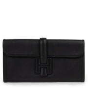 Shop safe online at Labellov in Antwerp this 100% authentic second hand Hermès Jige Elan 29 Black Clutch