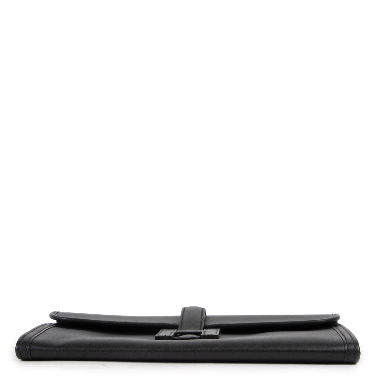 Shop safe online at Labellov in Antwerp this 100% authentic second hand Hermès Jige Elan 29 Black Clutch