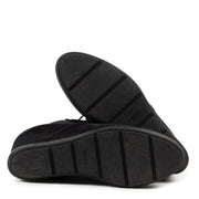 Winkel online tweedehands Prada zwarte suède wedge laarzen.