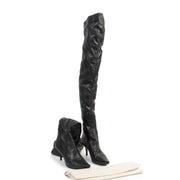 Authentique seconde-main vintage Stella McCartney Vegan Black Over-the-knee Boots - size 39 achète en ligne webshop LabelLOV