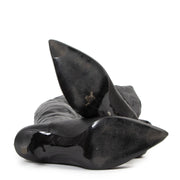 Authentieke tweedehands vintage Stella McCartney Vegan Black Over-the-knee Boots - size 39 koop online webshop LabelLOV