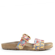 Authentic secondhand Prada Multicolor Embroidered Foot Bed Sandals - Size 38,5 designer shoes fashion luxury vintage webshop safe secure online shopping