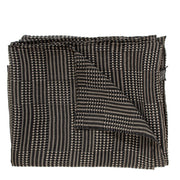 Delvaux Black Toile de Cuir Print Silk Scarf