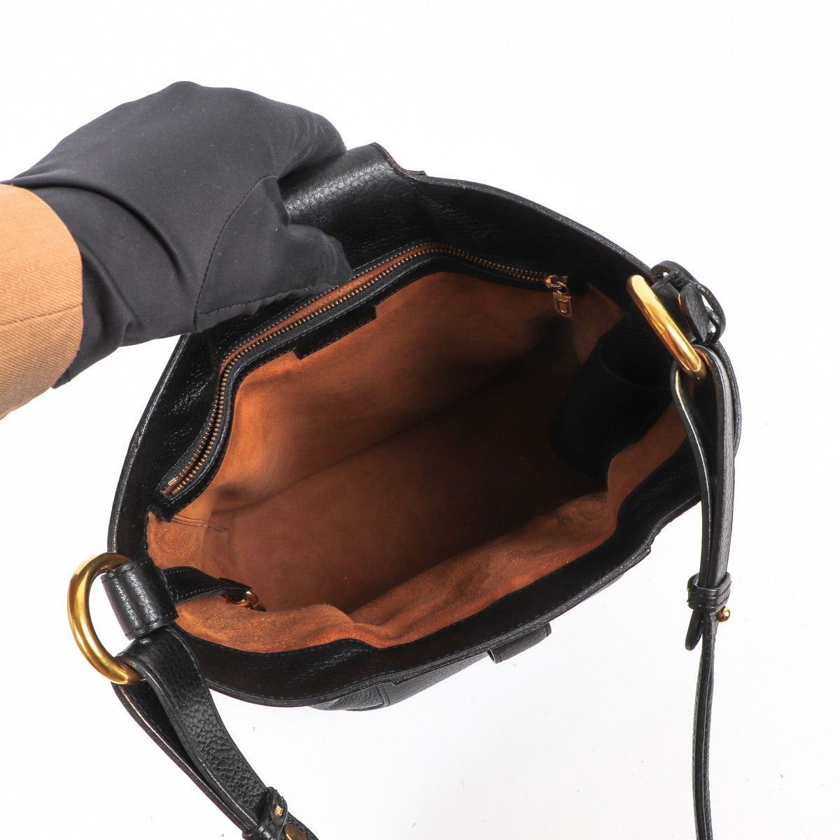 Delvaux Black Leather Vintage Shoulder Bag