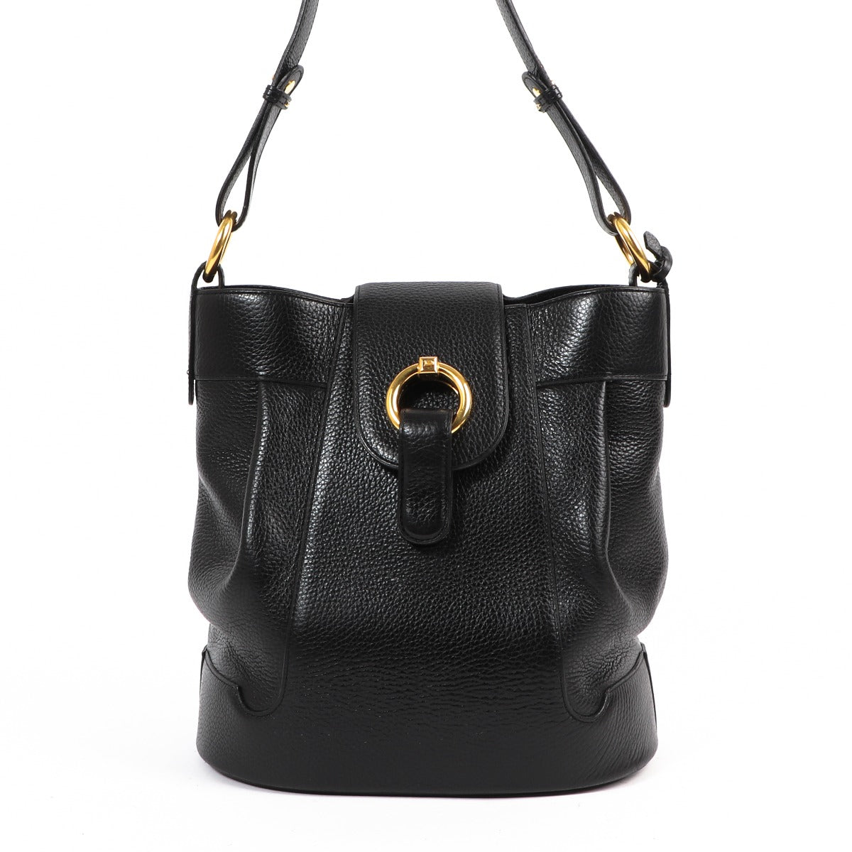 Delvaux Black Leather Vintage Shoulder Bag