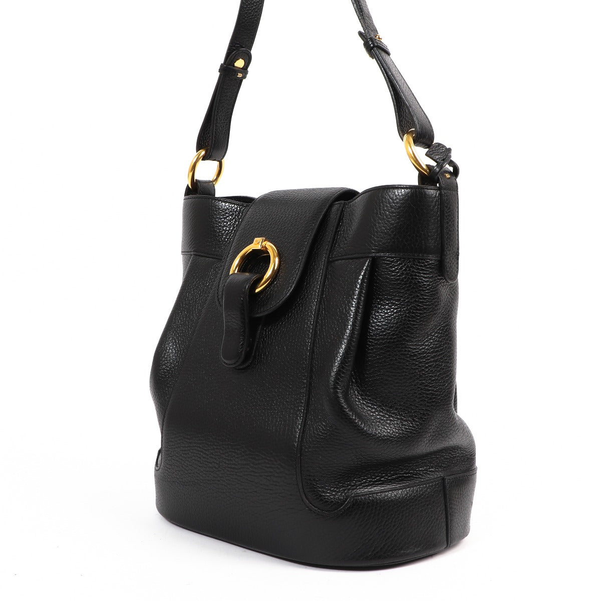 Delvaux Black Leather Vintage Shoulder Bag