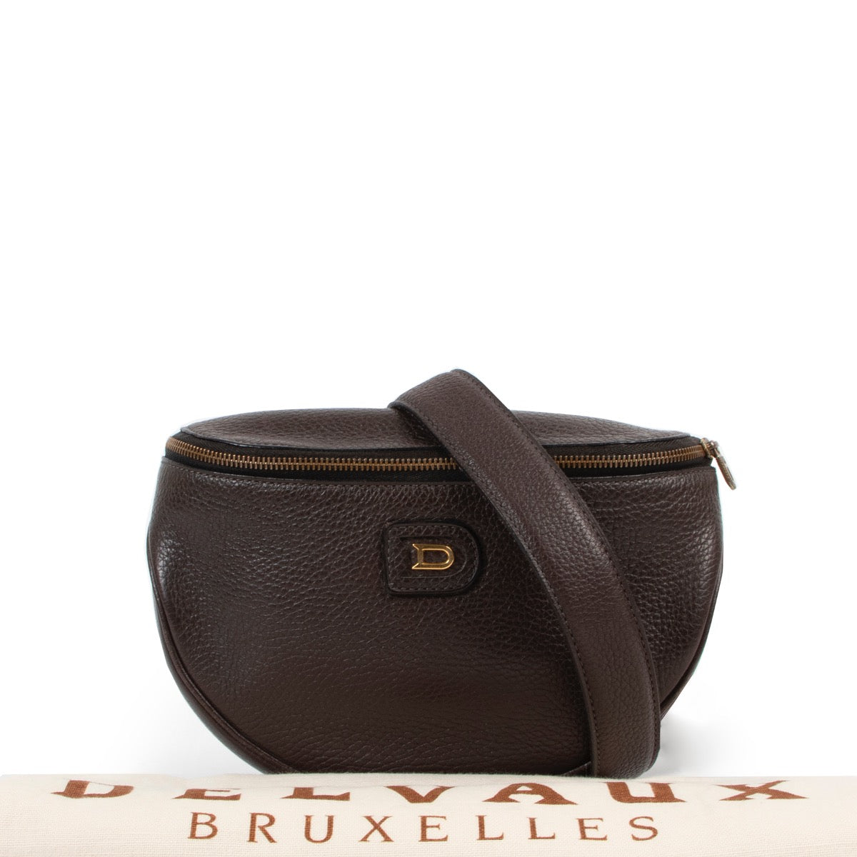 Delvaux Musette Brown Belt Bag