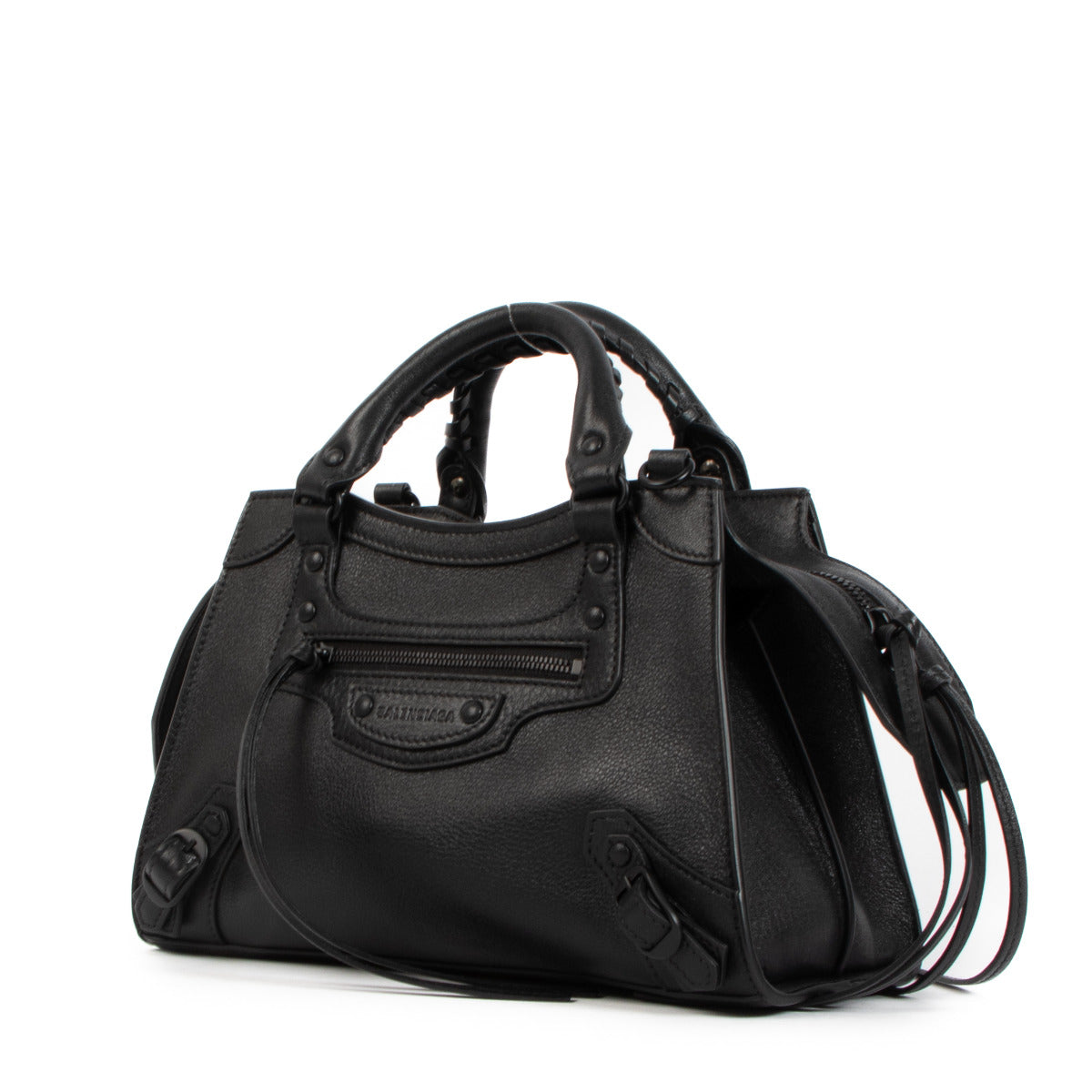 Balenciaga Neo Classic XS en cuir de veau souple noir