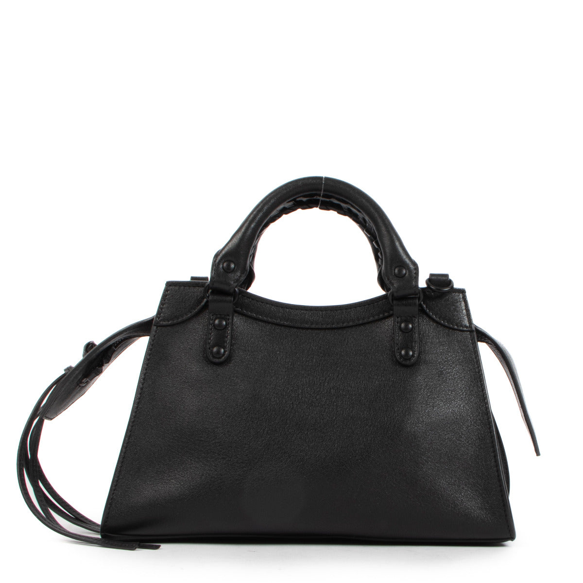 Balenciaga Neo Classic XS en cuir de veau souple noir